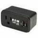 Eaton Tripp Lite Series Power It! 1-Outlet Universal Travel Charger and Power Strip - 5-15R Outlet, USB-C and USB-A Ports, 32W PD Charging, 5-15P Direct Plug-In, Black — SK10C32B