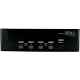 StarTech.com 4 Port DVI VGA Dual Monitor KVM Switch with Audio & USB Hub — SV431DDVDUA