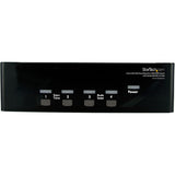 StarTech.com 4 Port DVI VGA Dual Monitor KVM Switch with Audio & USB Hub — SV431DDVDUA