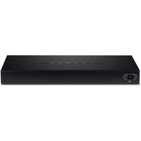 TRENDnet 20-Port Gigabit Web Smart 370W PoE+ Switch; TPE-1620WSF; 16 Gigabit PoE+ Ports; 4 Shared Gigabit Ports(RJ-45 or SFP); 370W PoE Budget;Managed PoE+ Ethernet Network Switch; Lifetime Protection — TPE-1620WSF