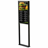 Peerless-AV&reg; Floor Window Display Mount for Samsung OM55N-D Double-Sided Display — DS-OM55ND-FLOOR