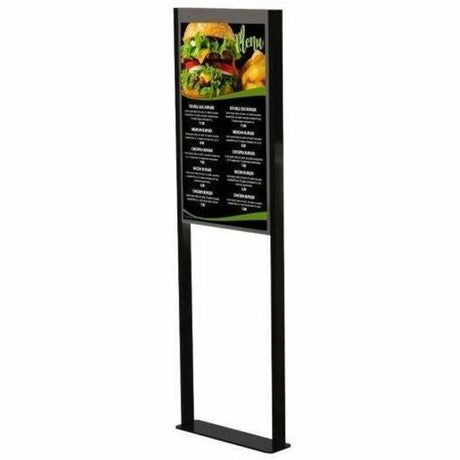 Peerless-AV&reg; Floor Window Display Mount for Samsung OM55N-D Double-Sided Display — DS-OM55ND-FLOOR