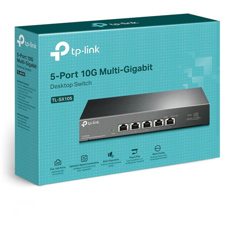 TP-Link TL-SX105 - 5 Port 10G/Multi-Gig Unmanaged Ethernet Switch — TL-SX105