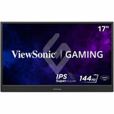 ViewSonic VX1754 17 Inch 1080p IPS Portable Gaming Monitor with 144Hz, AMD FreeSync, 2 Way Powered 60W USB C, Mini HDMI, and Built-in Stand with Protective Cover — VX1754