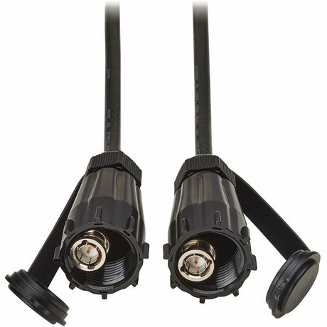 Eaton Tripp Lite Series Rigid Industrial RF Coaxial Cable (M/M) - IP68, BNC Connectors, 10 ft. (3.1 m), Black — A200-010-BNC