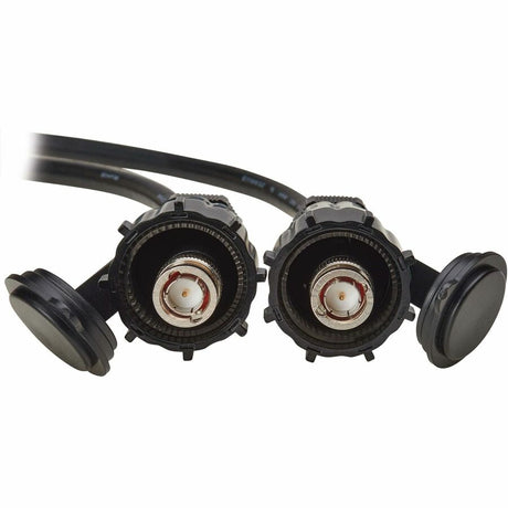 Eaton Tripp Lite Series Rigid Industrial RF Coaxial Cable (M/M) - IP68, BNC Connectors, 10 ft. (3.1 m), Black — A200-010-BNC
