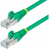 StarTech.com 10ft Green CAT6a Ethernet Cable, Snagless RJ45, 10G, 100W PoE, S/FTP, LSZH, 27AWG Bare Copper, 500MHz, Shielded Network Cord — NLGN-10F-CAT6A-PATCH