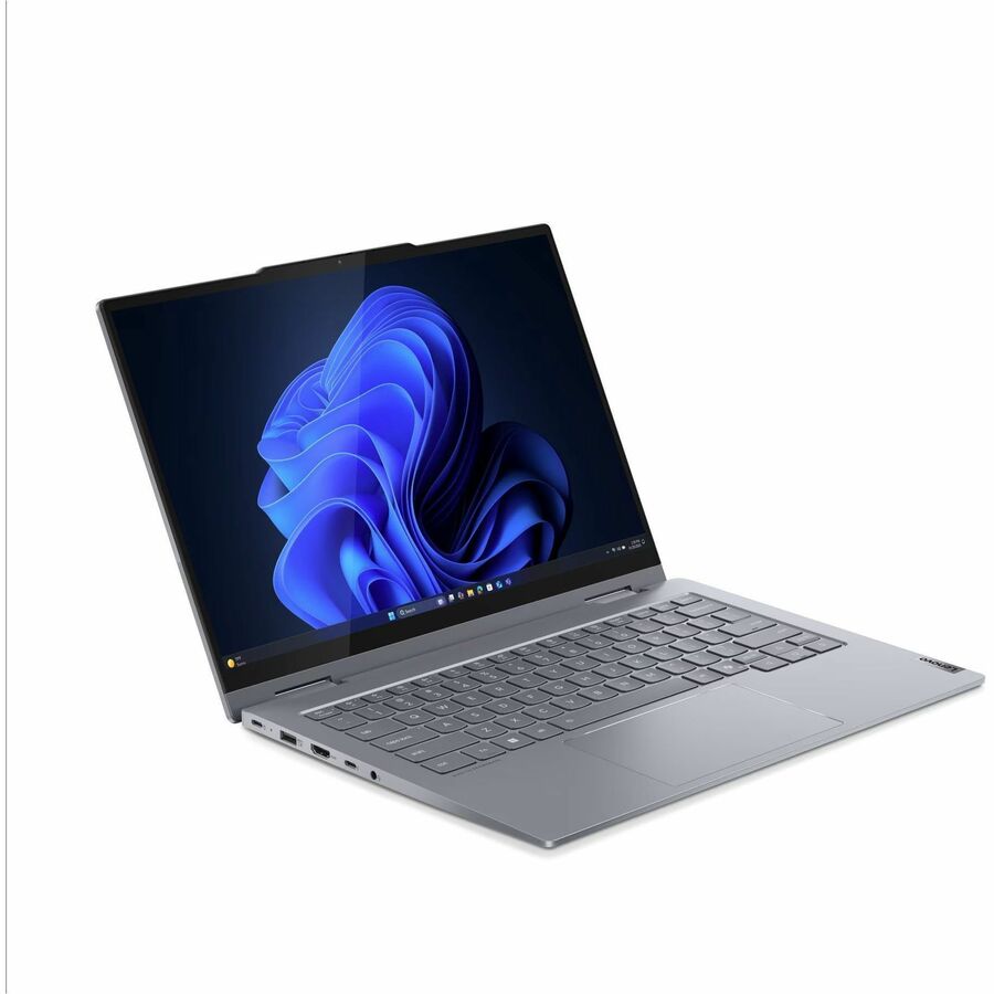 Lenovo ThinkBook 14 G5 IAU 21SQ0001US 14" Touchscreen Convertible 2 in 1 Notebook - WUXGA - Intel Core Ultra 5 225U - 16 GB - 256 GB SSD - English (US) Keyboard - Luna Gray — 21SQ0001US