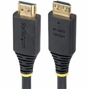 StarTech.com 6ft (1.8m) High Speed HDMI Cable with Gripping Connectors, 4K 60Hz/1440p 144Hz, 18Gbps, UHD HDMI 2.0 Cord, TPE Jacket — HDMI2-CABLE-GRIP-6F