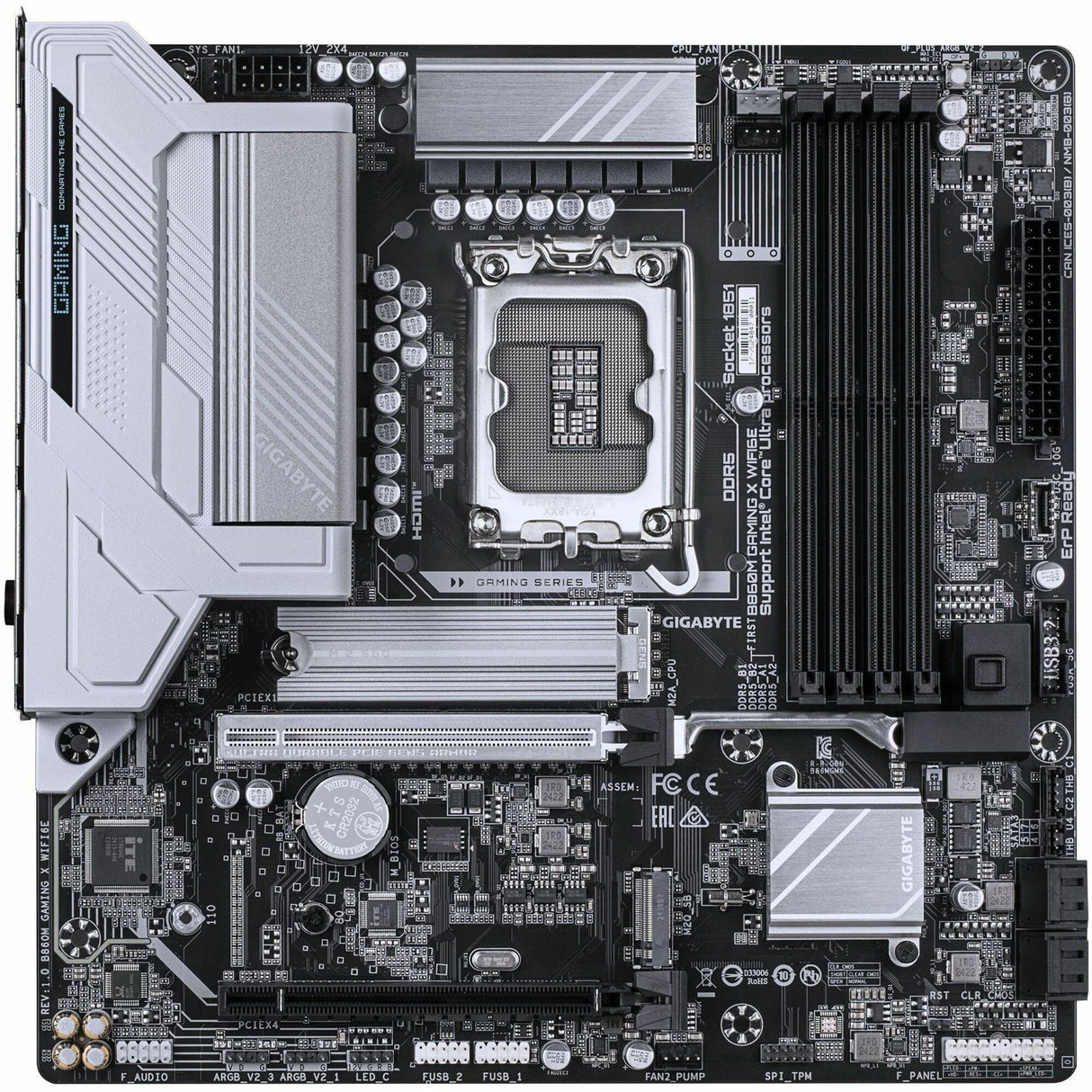 Aorus Ultra Durable B860M GAMING X WIFI6E Gaming Desktop Motherboard - Intel B860 Chipset - Socket LGA-1851 - Micro ATX — B860M GAMING X WIFI6E