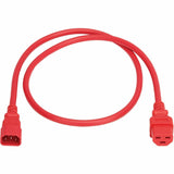 Eaton Tripp Lite Series Power Cord, C14 to C21 - Heavy-Duty, 15A, 250V, 14 AWG, 3 ft. (0.9 m), Red — P037-003-ARD