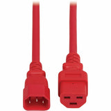 Eaton Tripp Lite Series Power Cord, C14 to C21 - Heavy-Duty, 15A, 250V, 14 AWG, 3 ft. (0.9 m), Red — P037-003-ARD