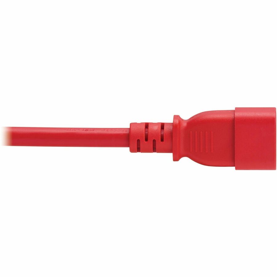 Eaton Tripp Lite Series Power Cord, C14 to C21 - Heavy-Duty, 15A, 250V, 14 AWG, 3 ft. (0.9 m), Red — P037-003-ARD