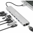 Plugable USB C Hub Multiport Adapter (9-in-1) 140W Power Delivery Charging, 4K 60Hz HDMI — USBC-9IN1E