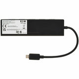 Eaton Tripp Lite Series 6-Port Slim USB Hub, USB 3.2 Gen 2 (10 Gbps) and USB-A 2.0 Hub Ports, USB-C Connector with USB-A Adapter, Black — U460-006-5A1C