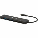 Eaton Tripp Lite Series 6-Port Slim USB Hub, USB 3.2 Gen 2 (10 Gbps) and USB-A 2.0 Hub Ports, USB-C Connector with USB-A Adapter, Black — U460-006-5A1C
