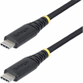 StarTech.com 3ft (91cm) USB-C Charging Cable, 240W PD EPR, Dual-Layer Silicone/Braided Jacket, Rugged USB 2.0 Laptop Charge Cord, USB-IF — S2CEPR3F-USB-CABLE