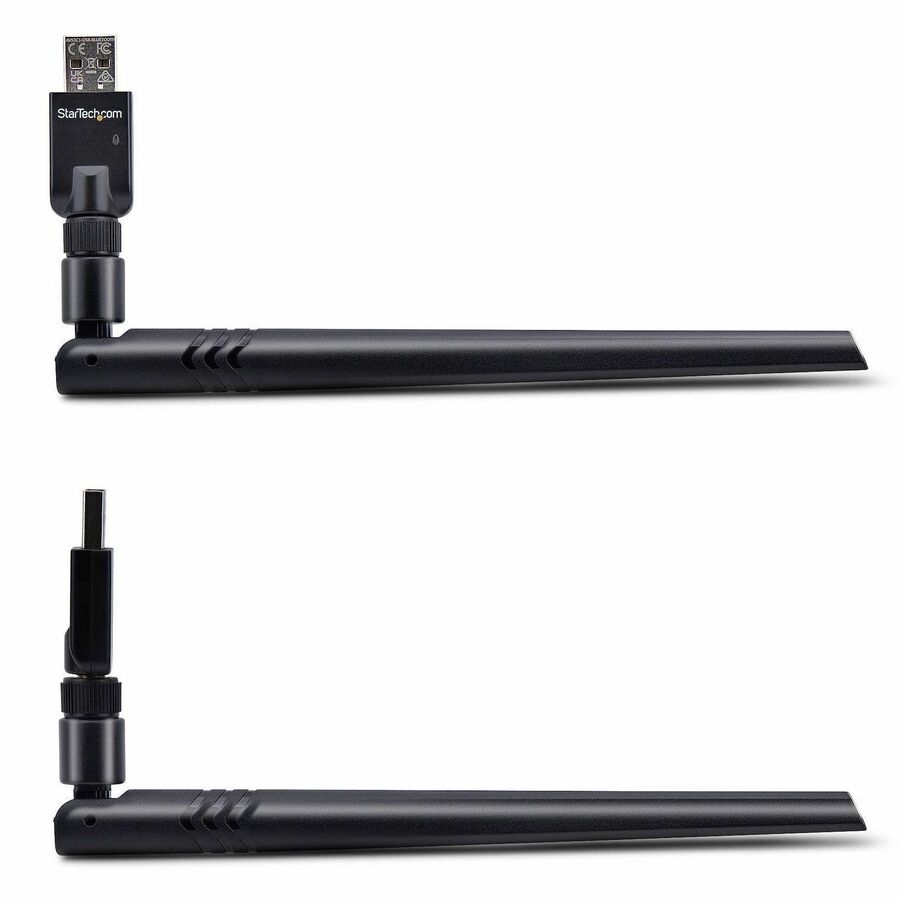 StarTech.com USB Bluetooth 5.3 Adapter, Class 1, USB Bluetooth Dongle for PC, Keyboard/Mouse/Audio Streaming, Windows/Linux — AV53C1-USB-BLUETOOTH
