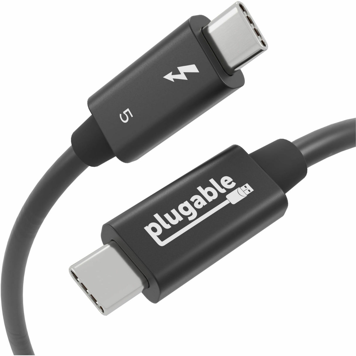 Plugable Thunderbolt 5 Cable with 80Gbps and 240W Charging - Thunderbolt Certified | Up to 120Gbps Bandwidth Boost — TBT5-240W1M