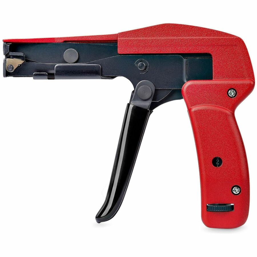 StarTech.com Nylon Cable Tie Gun, Zip Tie Cable Cutter/Installation Tool, Zip Tie Tensioning/Tightener, TAA Compliant — N10MM-CABLE-TIE-GUN