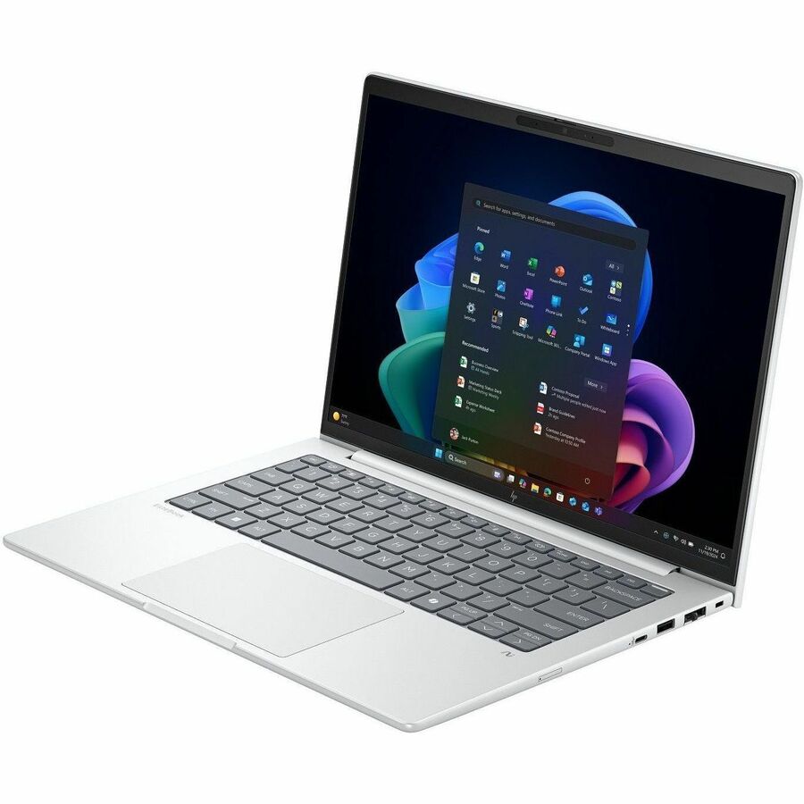 HP EliteBook 8 G1i 16" Touchscreen Notebook - WUXGA - Intel Core Ultra 5 226V - 16 GB - 512 GB SSD - English Keyboard - Glacier Silver Aluminum — BH1B2UT#ABA