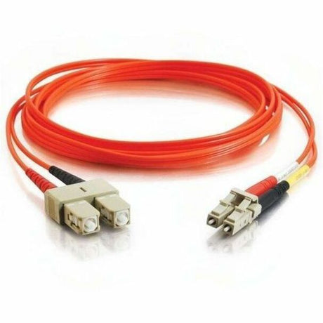 C2G 2m LC-SC 62.5/125 Duplex Multimode OM1 Fiber Cable - Orange - 6ft — 33155