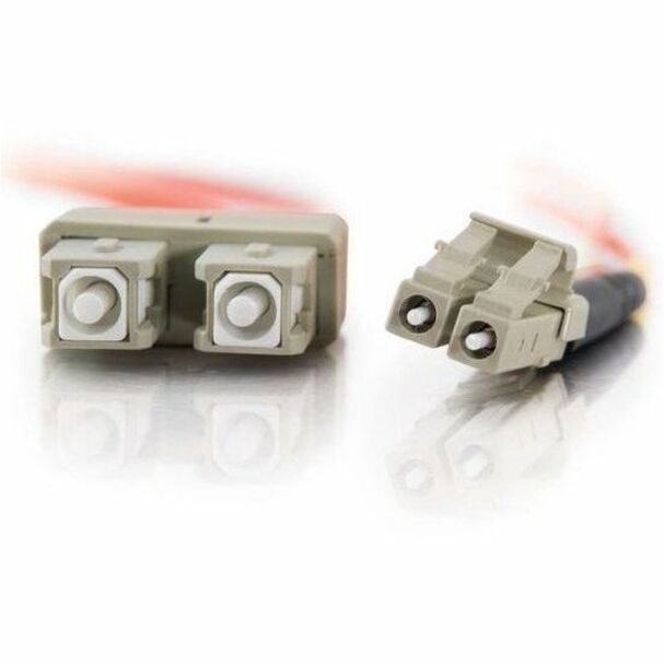 C2G 2m LC-SC 62.5/125 Duplex Multimode OM1 Fiber Cable - Orange - 6ft — 33155