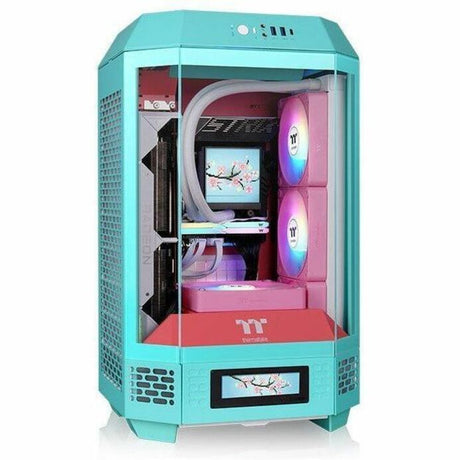 Thermaltake The Tower 250 Mint Strawberry Mini Tower Chassis — CA-1Z9-00SLWN-00