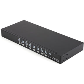 StarTech.com 16 Port 1U Rackmount USB KVM Switch Kit with OSD and Cables — SV1631DUSBUK