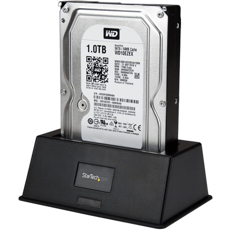 StarTech.com Single Bay USB 3.0 to SATA Hard Drive Docking Station, USB 3.0 (5 Gbps) Hard Drive Dock, External 2.5/3.5" SATA HDD/SSD Dock — SDOCKU33BV