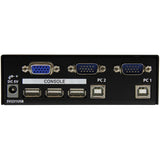 StarTech.com 2 Port Professional USB KVM Switch Kit with Cables — SV231USB