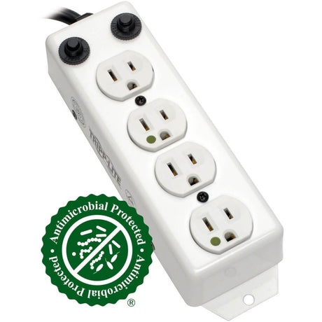 Eaton Tripp Lite Series Safe-IT UL 1363A Medical-Grade Power Strip for Patient-Care Vicinity, 4x Hospital-Grade Outlets, 3 ft. Coiled Cord — PS-410-HGOEMCC