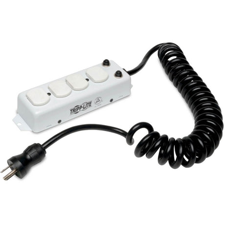 Eaton Tripp Lite Series Safe-IT UL 1363A Medical-Grade Power Strip for Patient-Care Vicinity, 4x Hospital-Grade Outlets, 3 ft. Coiled Cord — PS-410-HGOEMCC