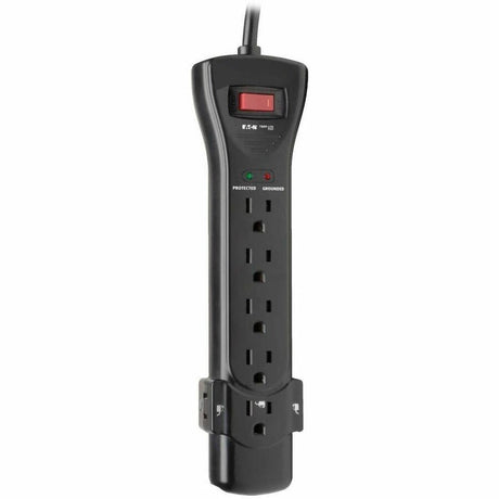 Eaton Tripp Lite Series Protect It! 7-Outlet Surge Protector, 7 ft. Cord with Right-Angle Plug, 2160 Joules, Diagnostic LEDs, Black Housing — SUPER7B