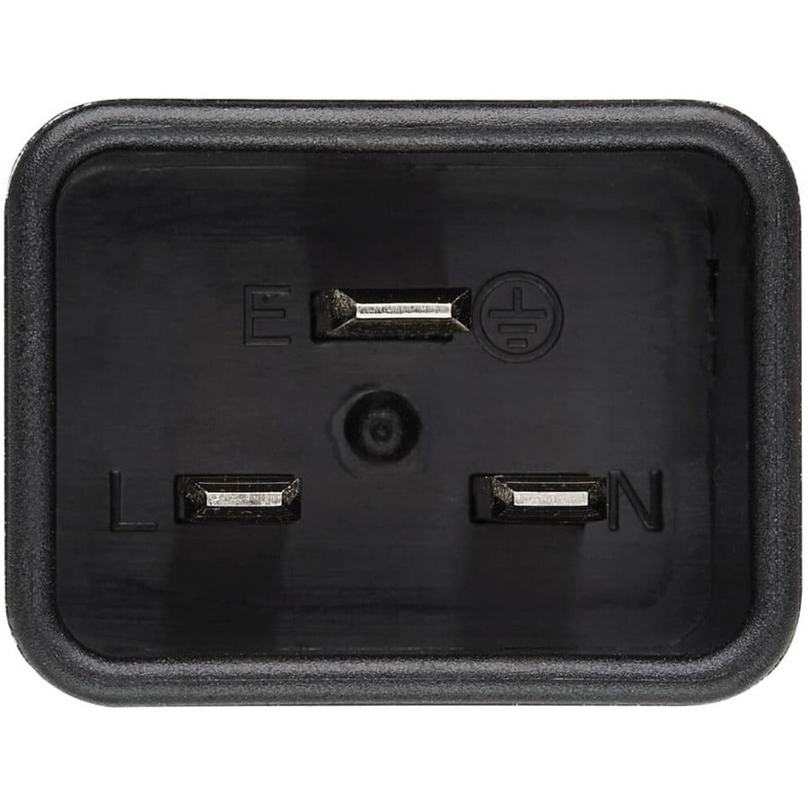 Eaton Tripp Lite Series Splitter Cable, Heavy-Duty, C20 to 2x C13 - 15A, 100-250V, 14 AWG, 2 ft. (0.61 m), Black — P032-002-2C13
