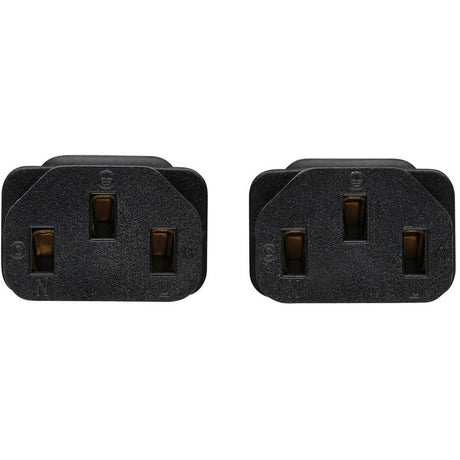 Eaton Tripp Lite Series Splitter Cable, Heavy-Duty, C20 to 2x C13 - 15A, 100-250V, 14 AWG, 2 ft. (0.61 m), Black — P032-002-2C13