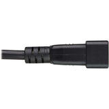 Eaton Tripp Lite Series Splitter Cable, Heavy-Duty, C20 to 2x C13 - 15A, 100-250V, 14 AWG, 2 ft. (0.61 m), Black — P032-002-2C13