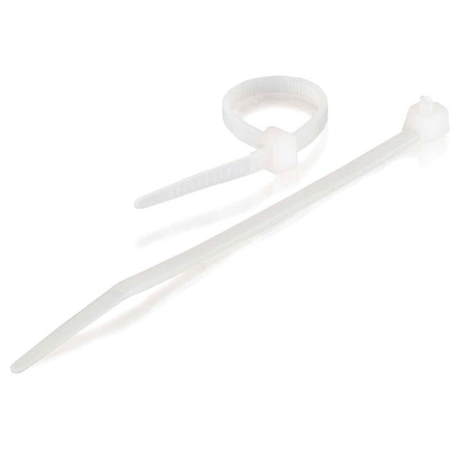 C2G 7.5in Cable Ties - White - 100pk — 43034