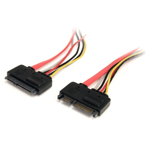 StarTech.com 12in 22 Pin SATA Power and Data Extension Cable — SATA22PEXT