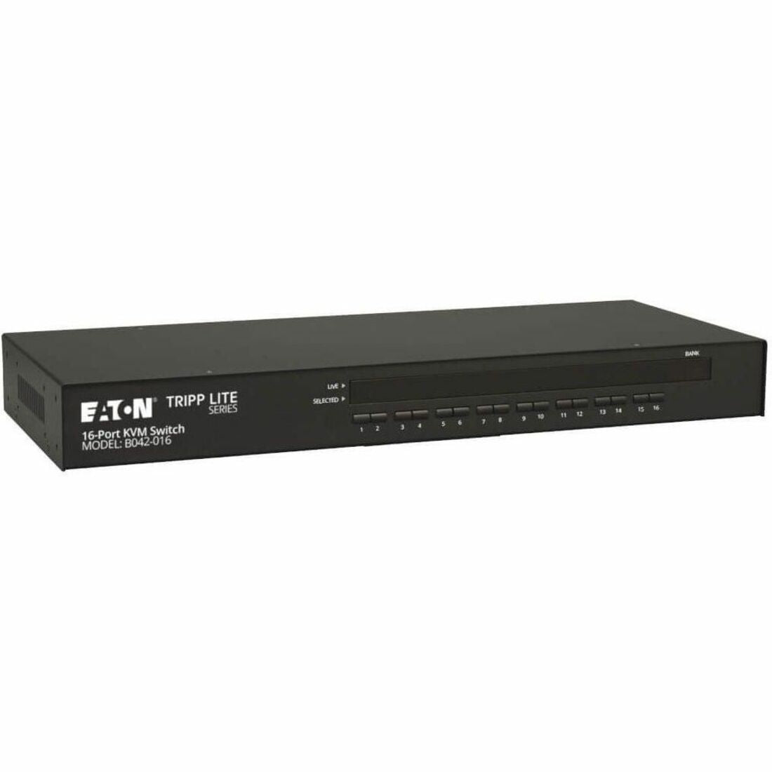 Eaton Tripp Lite Series 16-Port 1U Rack-Mount USB/PS2 KVM Switch with On-Screen Display — B042-016