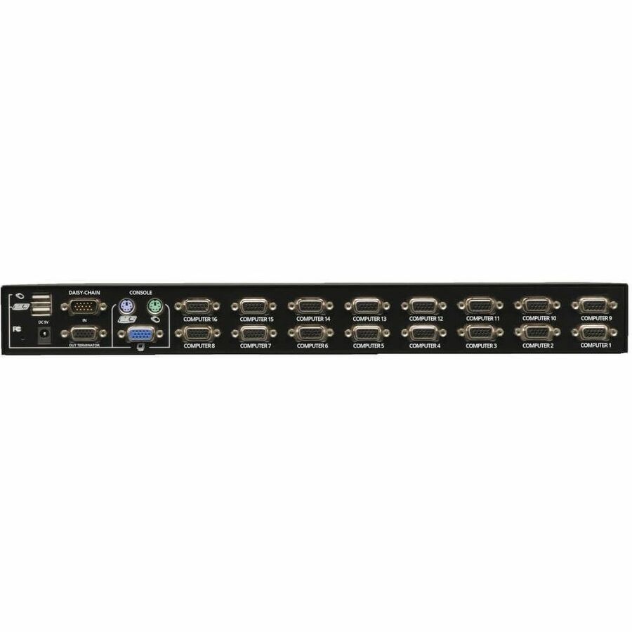 Eaton Tripp Lite Series 16-Port 1U Rack-Mount USB/PS2 KVM Switch with On-Screen Display — B042-016