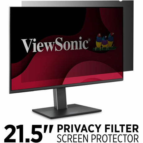 ViewSonic 21.5" Privacy Filter Screen Protector for Widescreen (16:9) LCD Monitor Lightweight Anti-glare and Anti-scratch, Black. 20 screen protectors per master pack. — VSPF2150