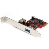 StarTech.com 2 port PCI Express SuperSpeed USB 3.0 Card with UASP Support - 5Gbps - 1 Internal 1 External — PEXUSB3S11