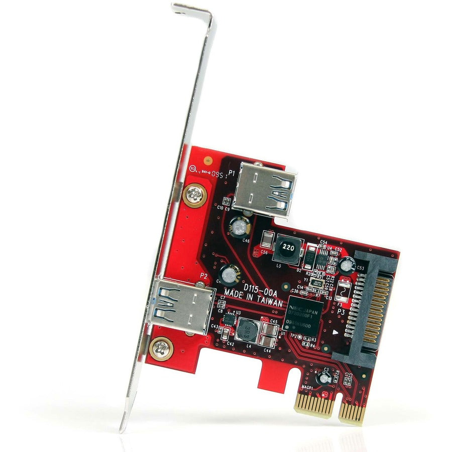 StarTech.com 2 port PCI Express SuperSpeed USB 3.0 Card with UASP Support - 5Gbps - 1 Internal 1 External — PEXUSB3S11