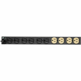 Eaton Tripp Lite Series Isobar 12-Outlet Network Server Surge Protector, 15 ft. (4.57 m) Cord, 3840 Joules, Diagnostic LEDs, 1U Rackmount — ISOBAR12ULTRA