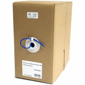 StarTech.com Bulk Cat 5e Ethernet Cable - 1000 ft. (304,8m) - Solid - CMR-Rated - Blue - TAA Compliant — WIRC5ECMR