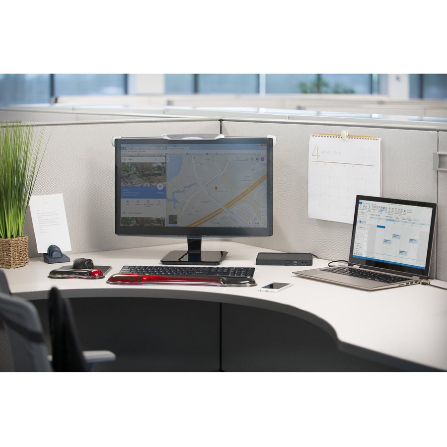 Kensington Duo Gel Mouse Pad Wrist Rest - Red — K62402AM