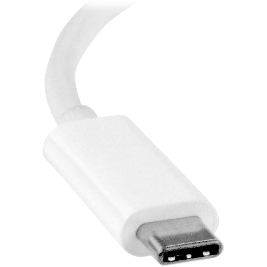 StarTech.com USB C to DVI Adapter - White - Thunderbolt 3 Compatible - 1920x1200 - USB-C to DVI Adapter for USB-C devices such as your 2018 iPad Pro - DVI-I Converter — CDP2DVIW