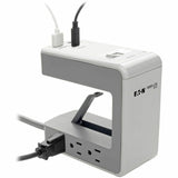 Eaton Tripp Lite Series 6-Outlet Surge Protector w/2 USB-A (4.8A Shared) & 1 USB-C (3A) - 8 ft. (2.43 m) Cord, 1080 Joules, Desk Clamp — TLP648USBC