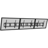 StarTech.com Triple-Display TV Wall Mount - Menu Board Mount - Landscape - For 40" to 50" VESA Mount Displays - 5 Tilt Settings - Digital Signage Mount - Triple Monitor Wall Bracket — FPWMNB